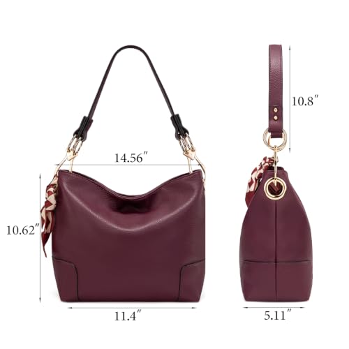 Image of Montana West Hobo Bags for Women Top Handle Satchel Shoulder Purse Bucket Handbag