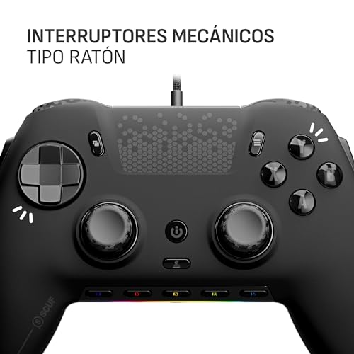 Mando PC Scuf ENVISION controlador con cable iCUE y teclas programables negro 4