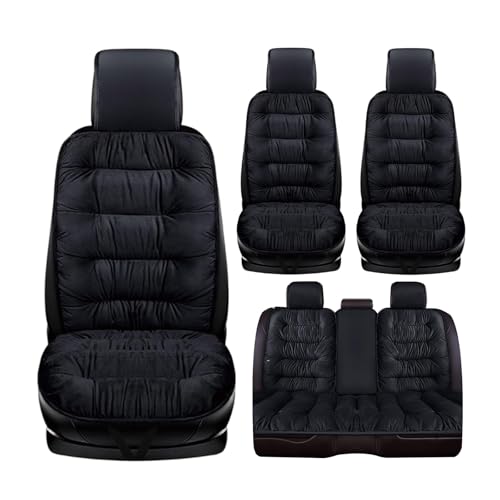 に適用レクサス RZ 令和5年3月?現行車のシートカバー クッション 5人乗り 暖かさのための柔らかいパッド 長時間快適に座り 臀部への圧力を軽減 取り付け簡単 カー用品(黒)