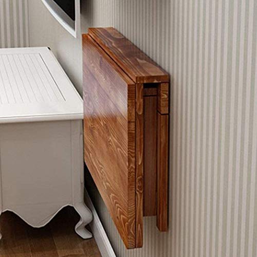 Table pliante murale bois massif bureau informatique table à manger