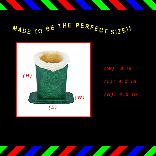 Plush Lined Eyeglass Holder Stand | Glasses Holder Case For Desk And Night Stand | Safely Protects And Stores Eyewear, iPhones And Supplies | Victoria Green - Thumbnail 2