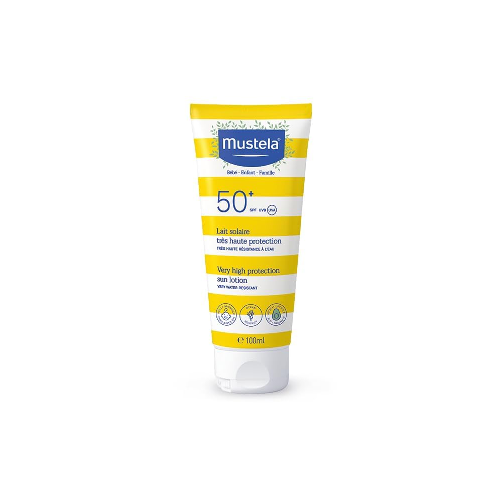 Baby Sunscreen SPF 50, 100ml | Sunscreen for Kids & Newborn (From Birth On) | Broad Spectrum UV Protection | Water Resistant | Sensitive Skin