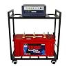 D&V Engineering 2-Tier Metal UPS Inverter Stand with Rolling Caster ...
