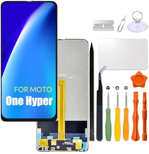 Replacement for Motorola Moto One Hyper LCD Screen for Moto XT2027 XT2027-1 Screen Touch Digitizer Assembly LCD Display with Repair kit