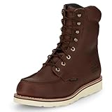 Chippewa Men's Edge Walker 8' Waterproof Lace Up Wedge Work Boot, Briar Haystack - 8.5 D