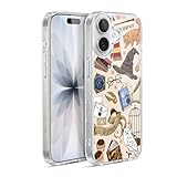Head Case Designs Officially Licensed Harry Potter Hogwarts Pattern Deathly Hallows XXXVII Gel Case [Military Grade Protection] Compatible with Apple iPhone 17