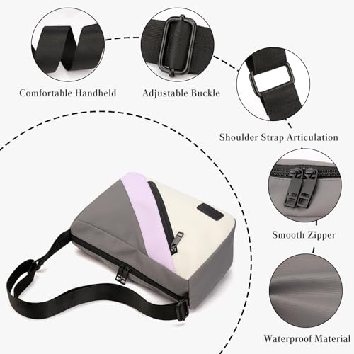 Nylon Crossbody Bag for Women - Waterproof Shoulder Bag with Multi Pockets and Top Handle4