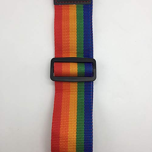 Bolsa de viagem ajustável VALICLUD para mala de viagem, cinto de bagagem (arco-íris)