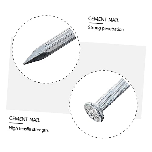 515 piezas de clavos galvanizados para cemento de 3 tamaños con cabeza plana para azulejos para pared de concreto miniatura 6