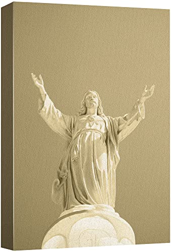 SIGNWIN Canvas Print Wall Art Sepia Savior Jesus Christ The Redeemer Spiritual & Religious Cultural Illustrations Fine Art Traditional Portrait for Living Room, Bedroom, Office - 24x36 inches