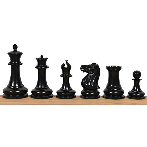 Pièces d'échecs Staunton 1849 Jacques Cook le cadeau idéal en ébène - 3