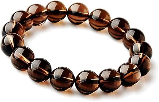 Perle en cristal fumé de quartz de grade A++ pour créer vos bijoux d'exception