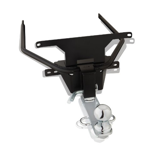 Show Chrome Vertical Receiver Hitch for Honda GL1800 Goldwing 2001-2017 - Chrome 1-7/8 Ball, Anti-Chatter Bolt, Invisible Mount, Large Chain Loops, Complete with Mounting Hardware & Instructions