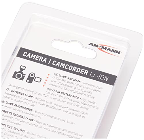 Batterie Li-ION Canon EOS M ANSMANN LP-E12 haute densité 750 mAh tension stable 7,4V