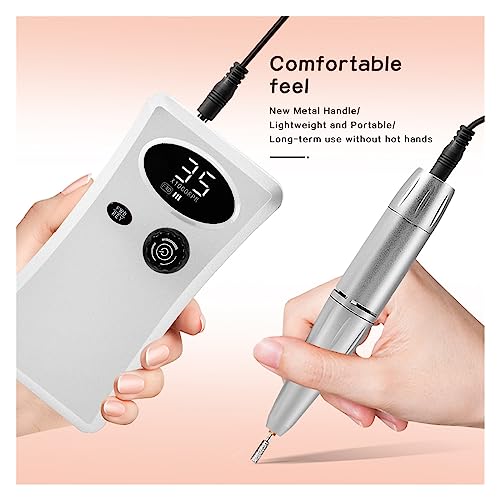 Nail-Grinding-Machine-35000-RPM-Nail-Drill-Manicure-Electric-Nails-Drill-Machine-with-LED-Rechargeable-Salon-Gel-Nail-Polish-Sander-Professional-Tool-for-DIY-Home-or-Salon-Mani-Pedis