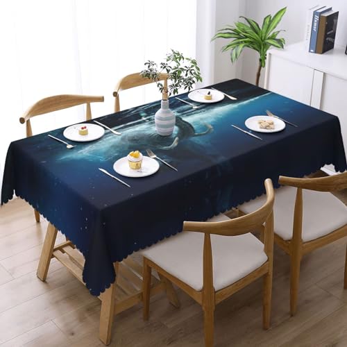 Nappe rectangulaire anti-déversement imperméable pour protéger la table de repas - 3