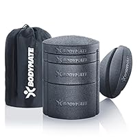 BODYMATE Rückendehner-Set Schwarz - Dehner für Rücken und Brust - Rückenstrecker mit Regulierung der Höhe - Rückentrainer zur Öffnungen der Brustmuskulatur und Dehnung des oberen und unteren Rückens