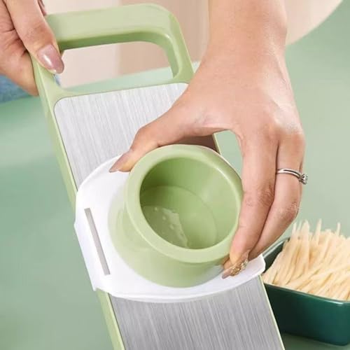 Cortadora de verduras con 6 cuchillas y protección manual miniatura 3