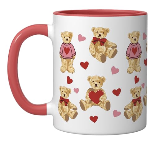 Vintage Teddy Bear Coquette Aesthetic Pink...