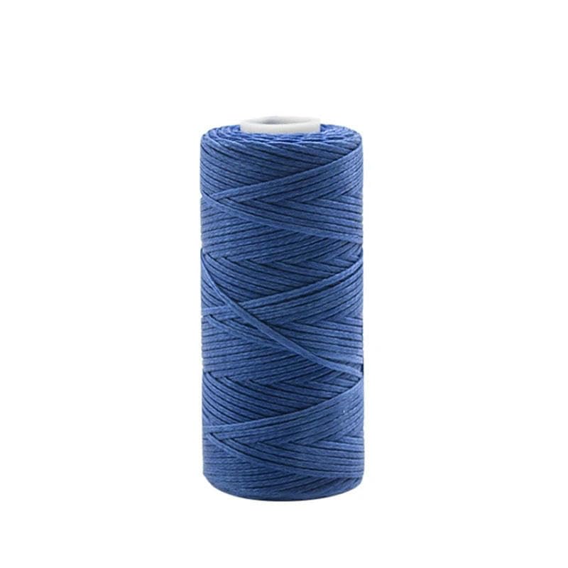 Nici do szycia，Nić poliestrowa Nici do szycia, nici do szycia ręcznego, nici woskowane, płaska woskowana linia do szycia, majsterkowanie(Royal Blue)