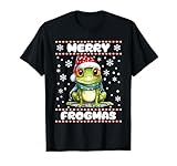 Ein niedliches Weihnachtsgeschenk für Kinder und ein tolles Weihnachtsoutfit für Froschliebhaber. Für Männer und Frauen, die Amphibien und die Farbe Grün lieben. Quack und Frohes Fest!