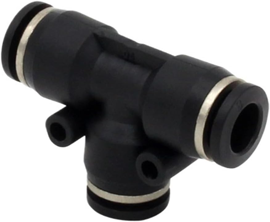 PE Series one touch pneumatic tee connector air hose coupling union t pipe pe fitting PE4 PE6 PE8 PE10 PE12 PE14 PE16(PE-12)