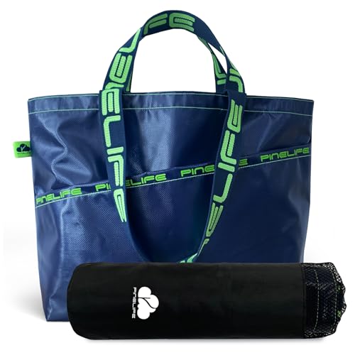 Extra Large Tote Bag Foldable Waterproof Summer Beach Bag for Women Men, Dual Handles, for Swim Gym Camping Shopping