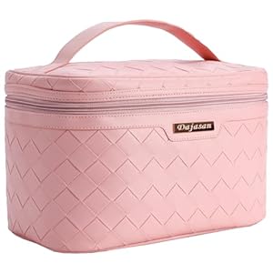 Dajasan Rosa Geflochtene Reise Kosmetiktasche