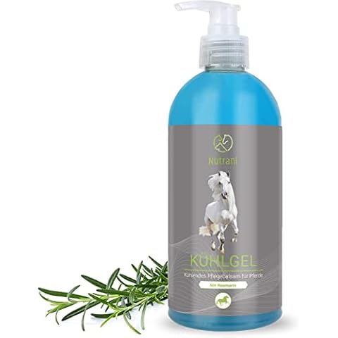 Nutrani Cooling Gel with Rosemary for Horses I 500 ml - Cooling Gel Revitalises and Revitalises Stressed Areas such as Shoulders, Back and Legs I Absorbs Quickly Without Leaving Residue Cover