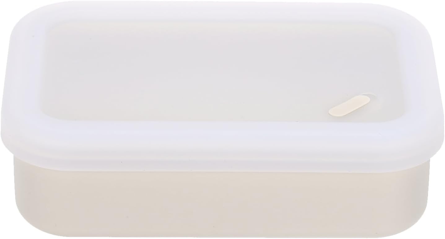 PATIKIL Leakproof Travel Soap Case, Silicone Travel Soap Container with Draining Layer Portable Bar Soap Holder for Bathroom Camping Gym, Translucent White