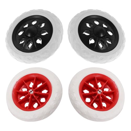 OSOLADY �܂肽���ݎ��V���b�s���O�J�[�g�p�����z�C�[�� �v���X�`�b�N���L���X�^�[ �K�i�Ή����[�����O�J�[�g�A�N�Z�T�� 4�Z�b�g