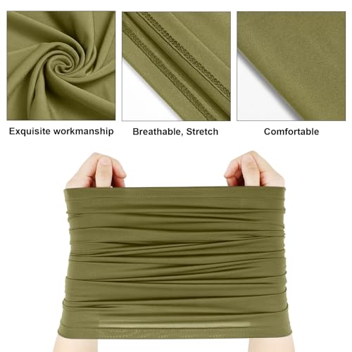 Image of Geyoga 6 /9 Pcs Summer UV Protection Cooling Neck Gaiter Scarf Face Clothing Neck Gaiter Mask Sunscreen Breathable Bandana