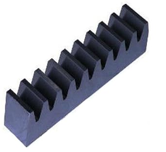 NM2.5X25X500 Ametric Metric 2.5 Module, 25 mm High ha, 25 mm Wide b, 500 mm Long L, Nylon Metric Gear Rack, Material Nylon, 20 Deg. Pressure Angle, 0.12 kg 0.264 lbs Weight Mfg Code 1-030