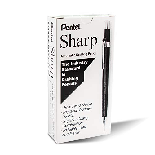 Pentel Sharp Mechanical Pencil, (0.5Mm), Metallic Green Barrel, Box Of 12 (P205Md) #TOP7