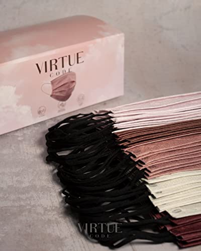 virtue code balance face masks - soft 3 ply comfort disposable face masks
