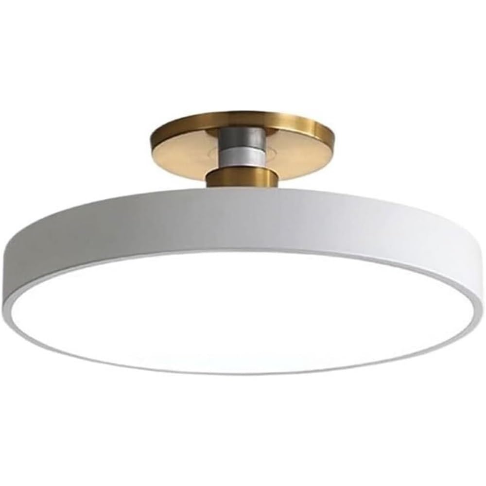 Style nordique pour plafonnier encastré rond à trois couleurs
