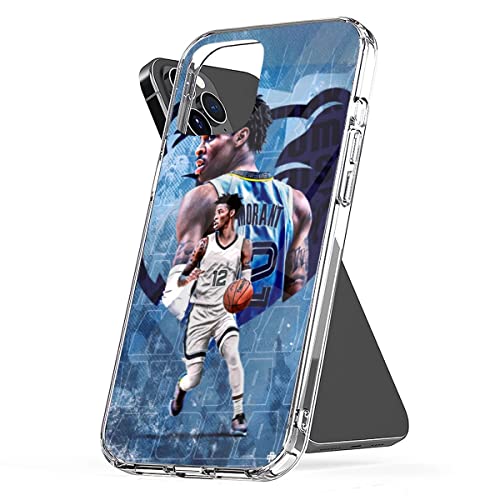 Phone Case Cover Compatible with i-Phones Galaxy Ja X Basketball Pro Max Morant 6 TPU 6s 7 8 Xs Xr Plus 11 12 13 Mini Se 2020 Pc Clear 14 Scratch Water Drop