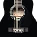 Stagg 6 String Acoustic Guitar, Left, Black (SA20D LH-BK)
