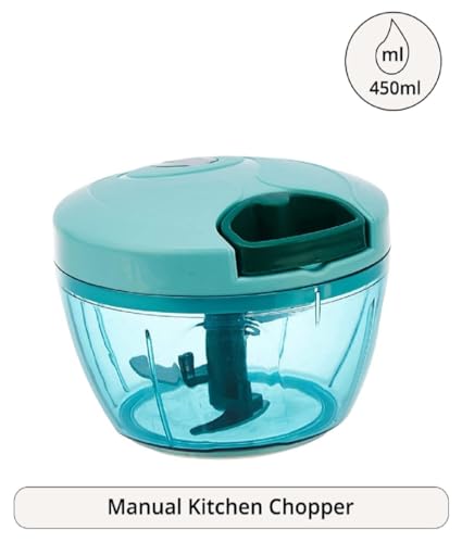 Image of Compact Manual Handy Chopper - 450 ml, Green