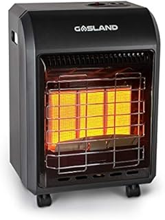 Gasland MHA18BN Propane Radiant heater, 18,000 BTU Warm Area up to 450 sq. ft, Portable LP Gas Heater for Garages, Workshops and Construction Sites, Ultra Quiet Propane Heater with LP Regulator Hose (Black)