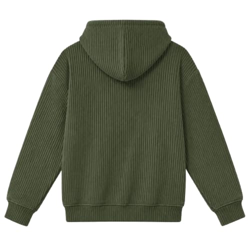 XOGWVJ Men's Hoodie With Dog Pouch Corduroy Pet Holder Sweatshirt Kangaroo Pouch Hoodies for Dogs Cats Small Pets Pullover hoodie with pouch for dogs Army Green S - image 5