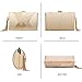 YAPAIOU Clutch Purses For Women Tassel Evening Clutch bag Crossbody & Shoulder Bag For Wedding Night out Party Champagne Gold