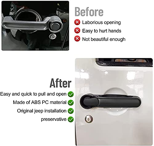 Amazon.co.jp: AL4X4 ドアハンドルキット ジープラングラーJKJKU 2007