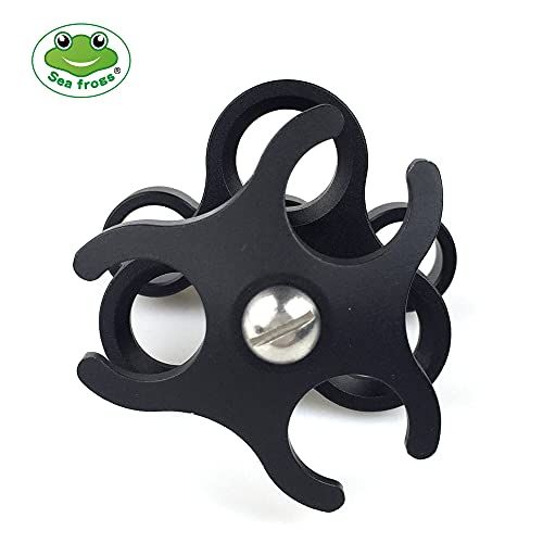 Bras de fixation à rotule aluminium 2,5 cm double ressort noir pour support et extension - 4
