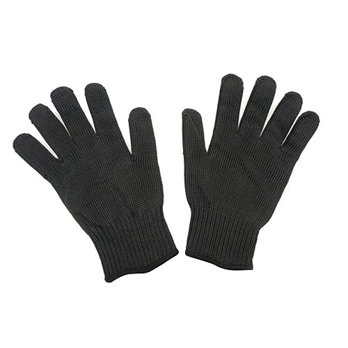 DIYEAH Guantes Resistentes Cortes De Protección Guantes De Seguridad Para Proteger Manos De Cocina Para Cortar y Rebanar Negros