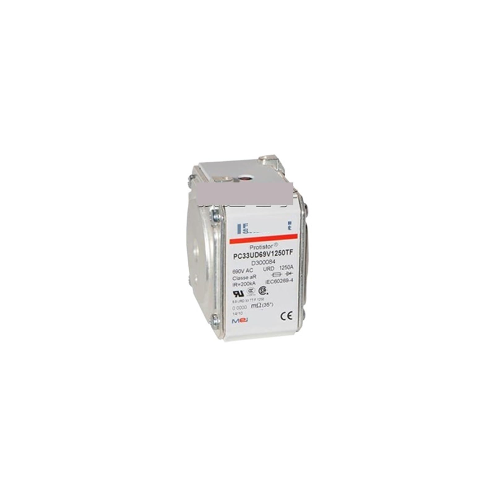 Fusible PC33UD69V1100TF à coupure ultra rapide contre la surtension industrielle