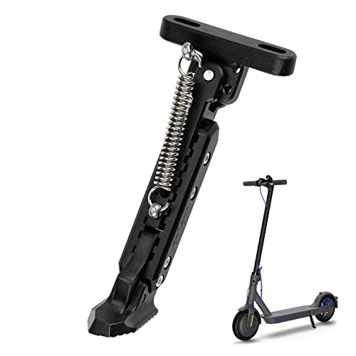 ulip Electric Scooter Kickstand-Scooter Footrest Replacement Part- Aluminium Scooter Parking Bracket for Xiaomi M365, 1S, Essential, Pro, Pro2/3 Black (Black)