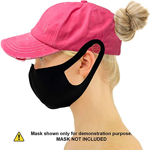 Image of C.C Ponytail Criss Cross Messy Buns Ponycaps Baseball Cap Dad Trucker Mesh Hat