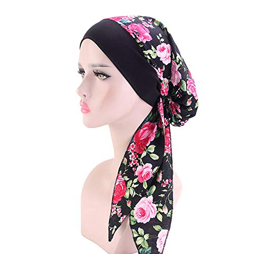 FADACHY Chemo Headwear for Women Head Scarfs Turbans UK Cancer Scarves Bandanas Hair Loss Beanie Hat Cancer Headwear Headwrap Scarfs Cap Silky Muslim