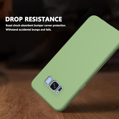 Image of for Samsung Galaxy S8 Case Green, Scratch Resistant with Soft Touch, Slim Thin Phone Cover for Samsung Galaxy S8